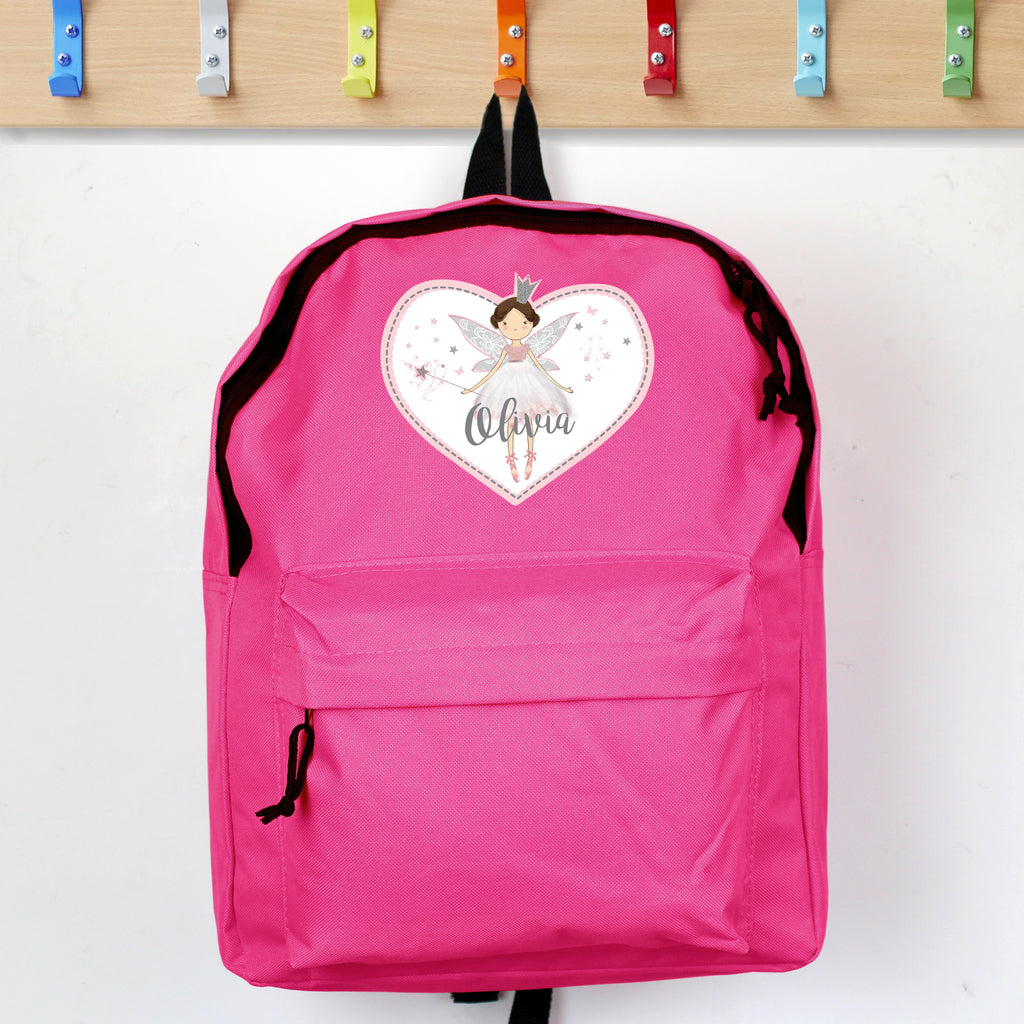 Personalised Fairy Princess Pink Backpack - Buy Textiles at GiftMasters.co.uk