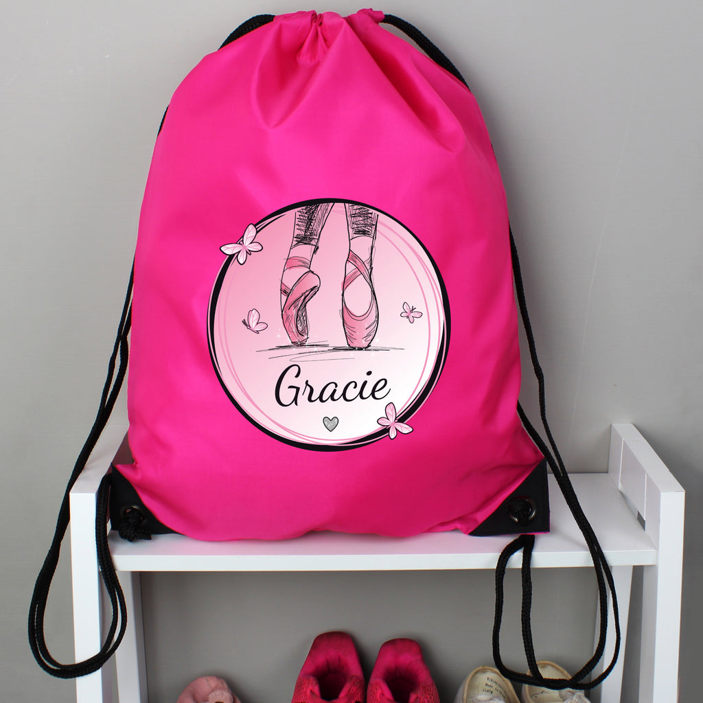 Personalised Ballet Pink Kit Bag - Buy Textiles at GiftMasters.co.uk