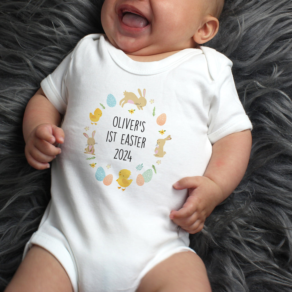 Personalised Easter Baby Vest - Buy Clothing at GiftMasters.co.uk