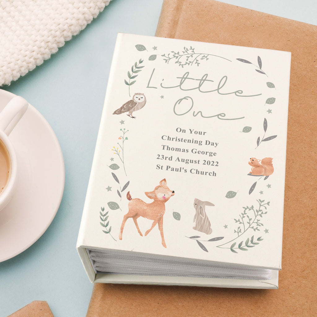 Personalised Woodland Animals 6x4 Photo Album with Sleeves - Buy Photo Frames, Albums and Guestbooks at GiftMasters.co.uk