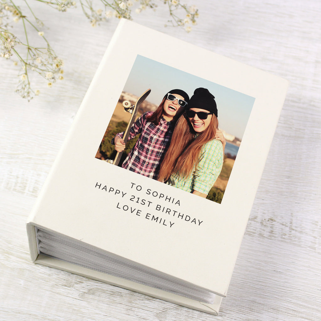 Personalised Photo Upload 6x4 Photo Album with Sleeves - Buy Photo Upload Products at GiftMasters.co.uk