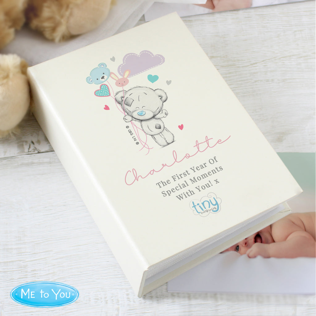Personalised Tiny Tatty Teddy Pink 6x4 Photo Album with Sleeves - Buy Photo Frames, Albums and Guestbooks at GiftMasters.co.uk