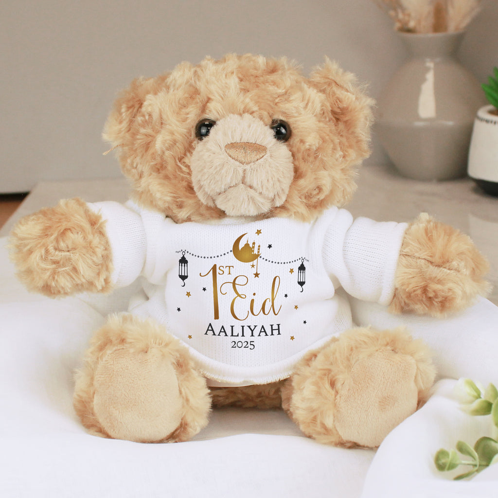 Personalised 1st Eid Teddy Bear - Buy Plush at GiftMasters.co.uk