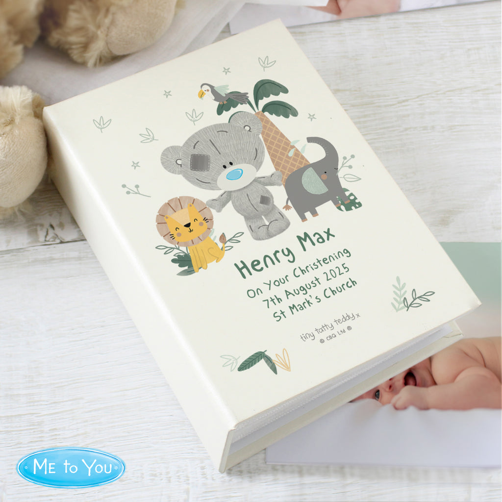 Personalised Tiny Tatty Teddy Jungle Animals 6x4 Photo Album - Buy Photo Frames, Albums and Guestbooks at GiftMasters.co.uk