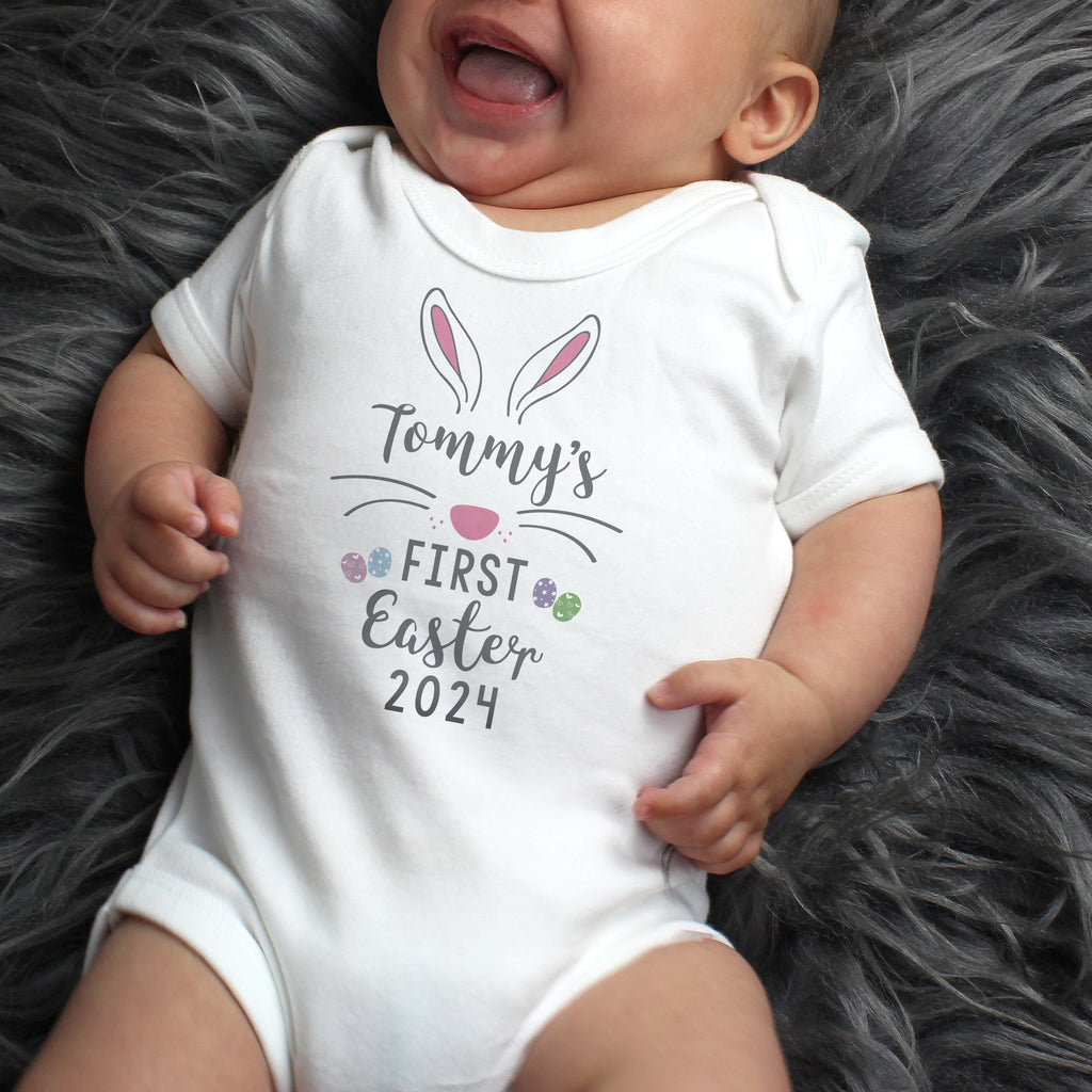 Personalised My First Easter Baby Vest - Buy Clothing at GiftMasters.co.uk