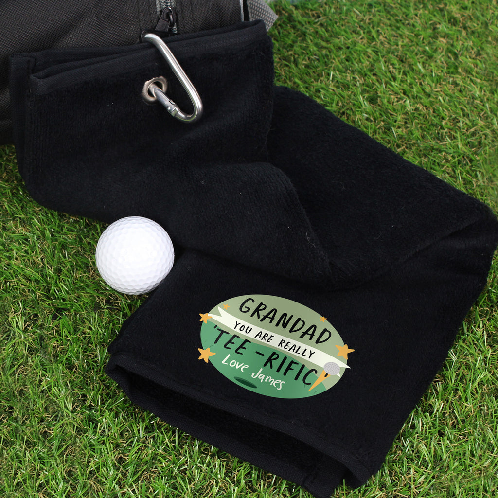 Personalised Tee-rific Golf Towel - Buy Textiles at GiftMasters.co.uk