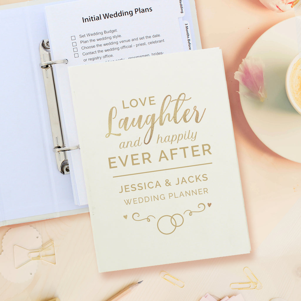 Personalised Happily Ever After Wedding Planner - Buy Stationery & Pens at GiftMasters.co.uk