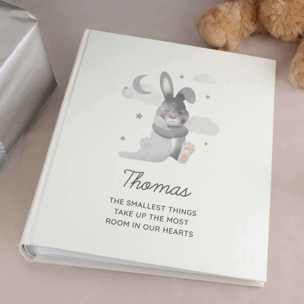 Personalised Baby Bunny Square Photo Album - Buy Photo Frames, Albums and Guestbooks at GiftMasters.co.uk