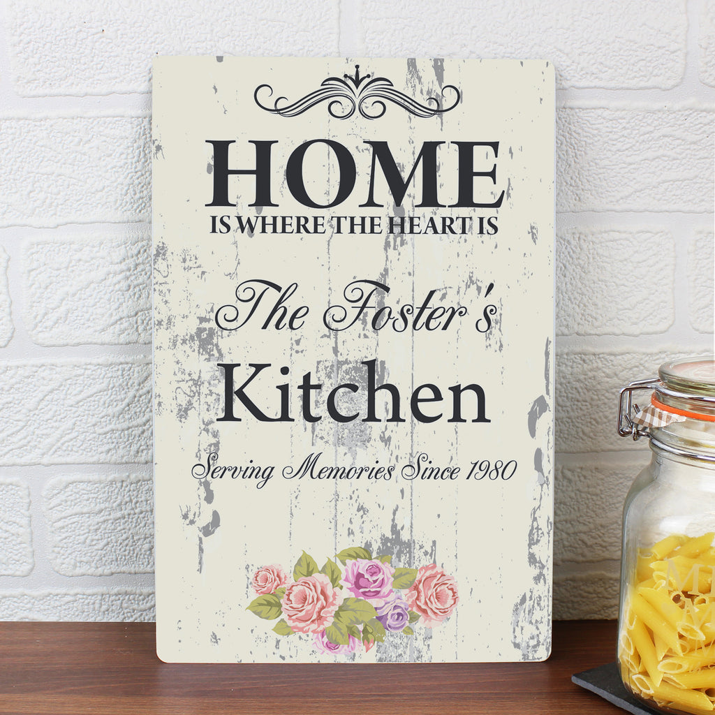 Personalised Shabby Chic Sign - Buy Hanging Decorations & Signs at GiftMasters.co.uk