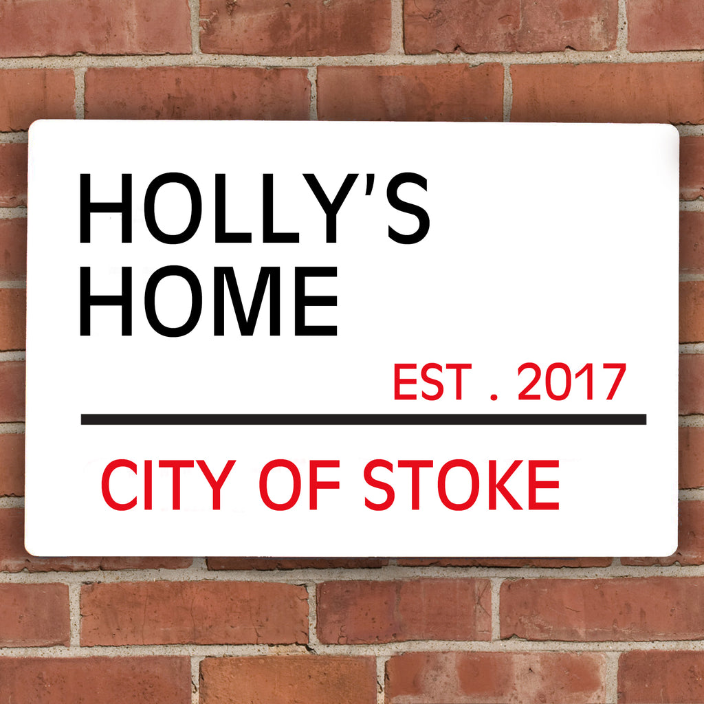 Personalised London Street Sign - Buy Hanging Decorations & Signs at GiftMasters.co.uk