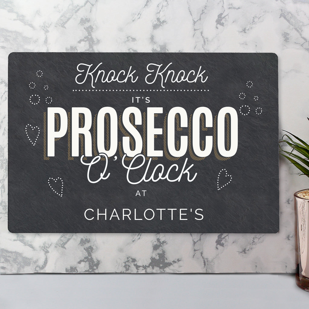 Personalised Prosecco Metal Sign - Buy Hanging Decorations & Signs at GiftMasters.co.uk