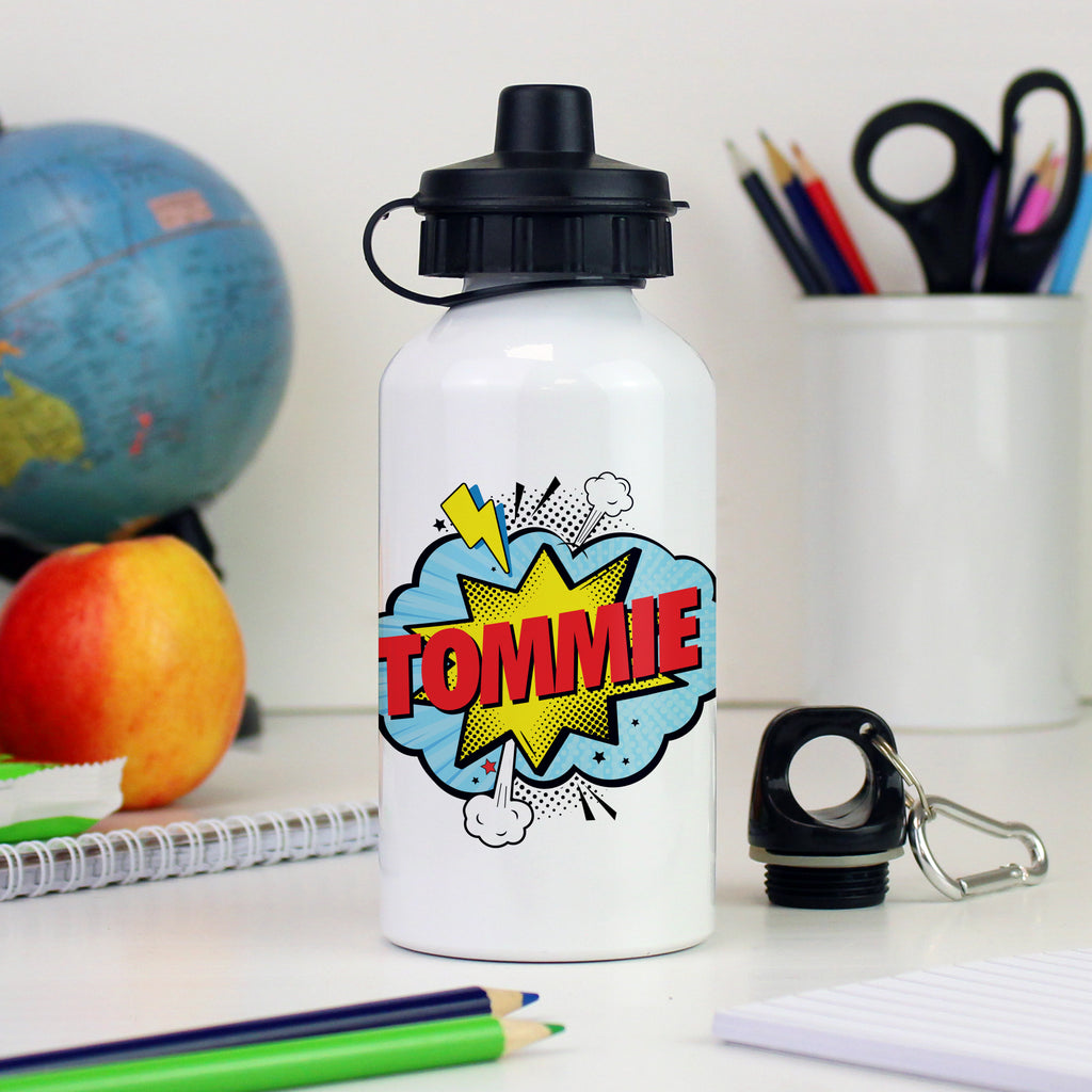 Personalised Superhero Drinks Bottle - Buy Drinks Bottles at GiftMasters.co.uk