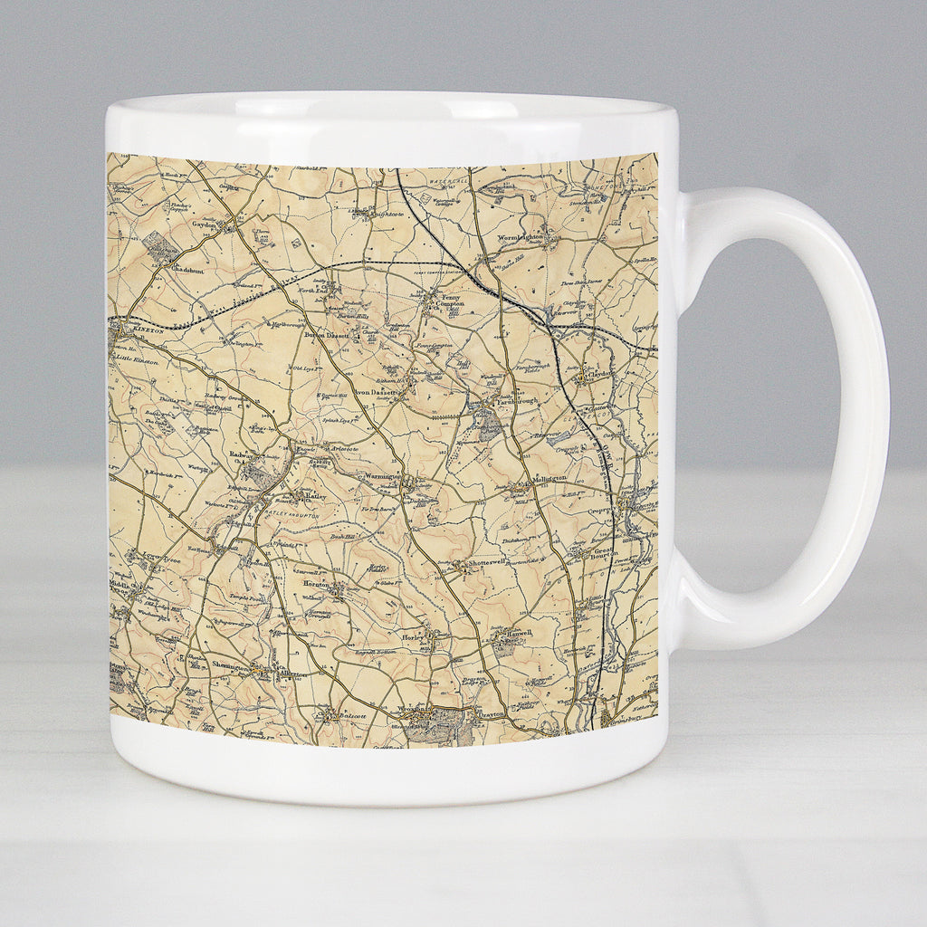 Personalised 1896 - 1904 Revised New Map Mug - Buy Mugs at GiftMasters.co.uk