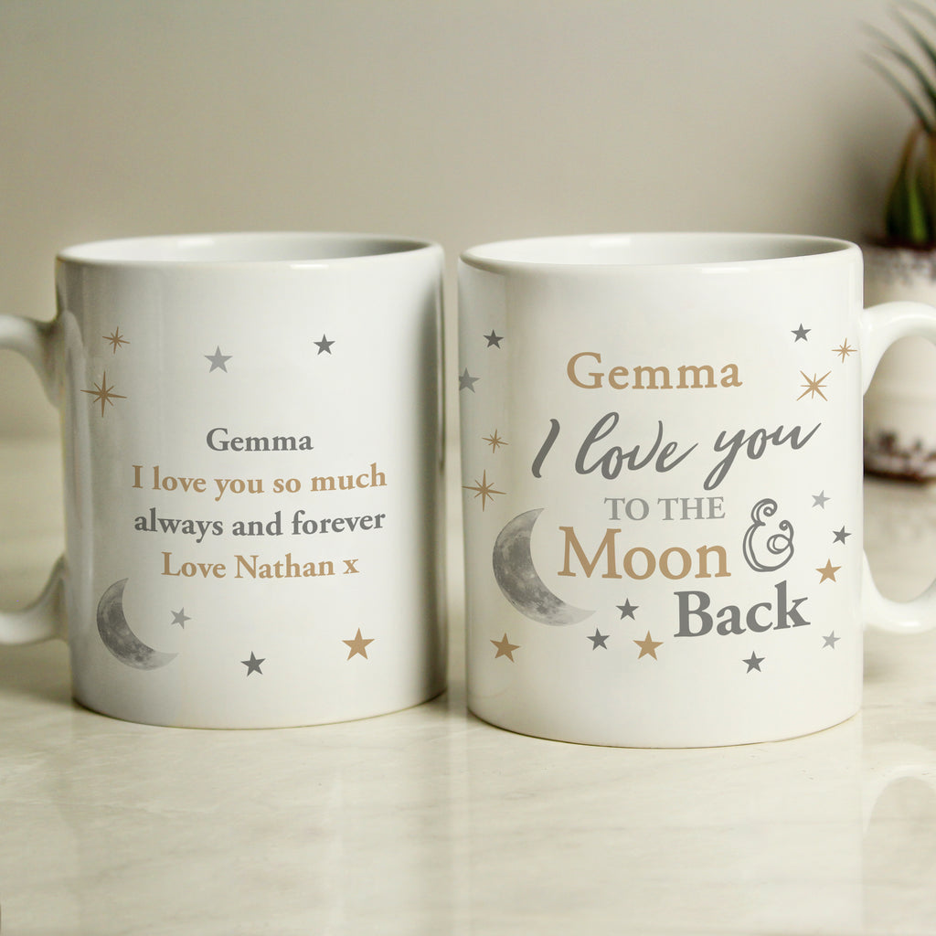 Personalised To the Moon and Back... Mug - Buy Mugs at GiftMasters.co.uk