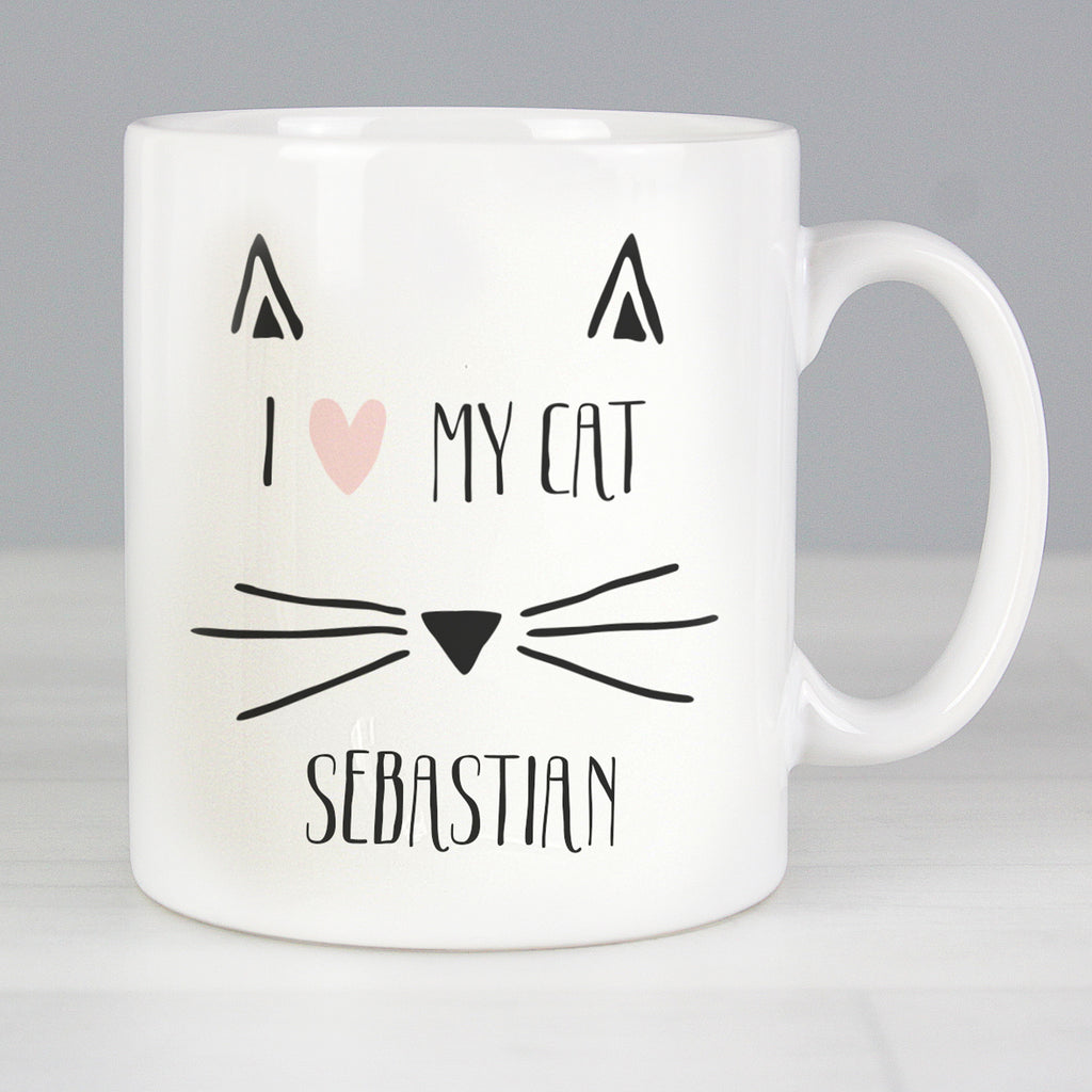 Personalised Cat Features Mug - Buy Mugs at GiftMasters.co.uk