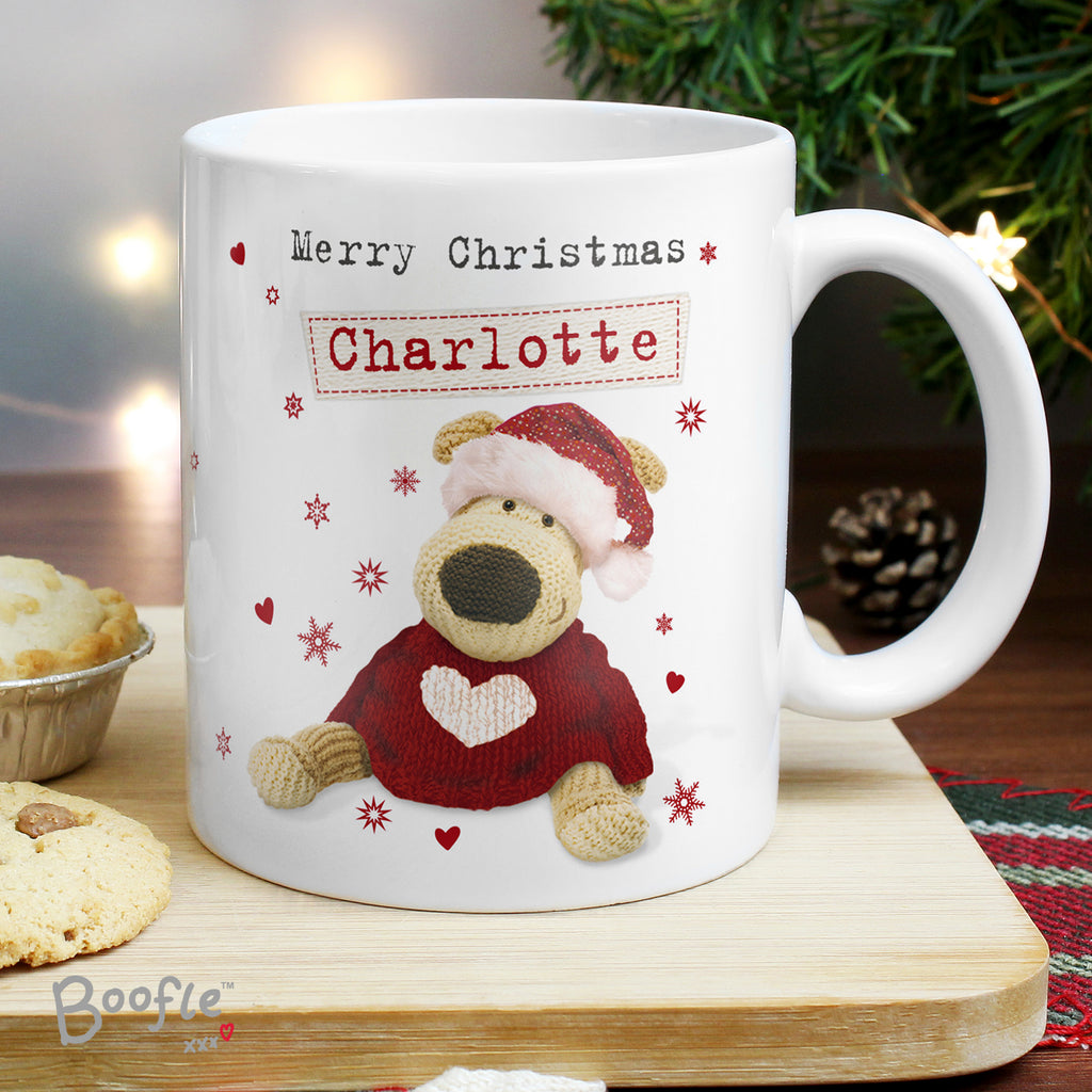 Personalised Boofle Christmas Love Mug - Buy Mugs at GiftMasters.co.uk