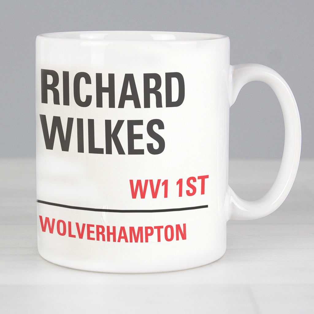 Personalised London Street Sign Mug - Buy Mugs at GiftMasters.co.uk