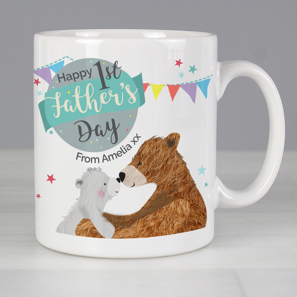 Personalised 1st Father's Day Daddy Bear Mug - Buy Mugs at GiftMasters.co.uk