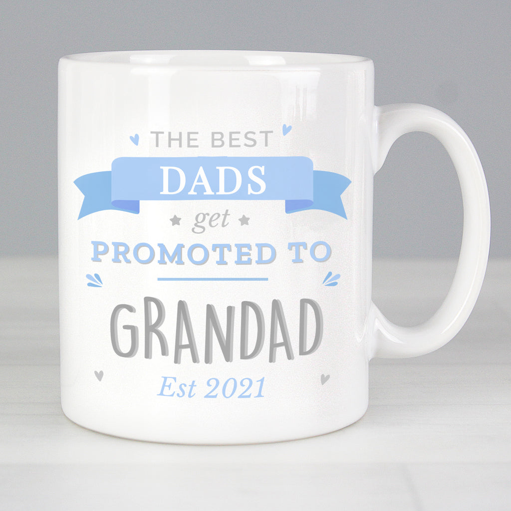 Personalised Blue Promoted to Mug - Buy Mugs at GiftMasters.co.uk