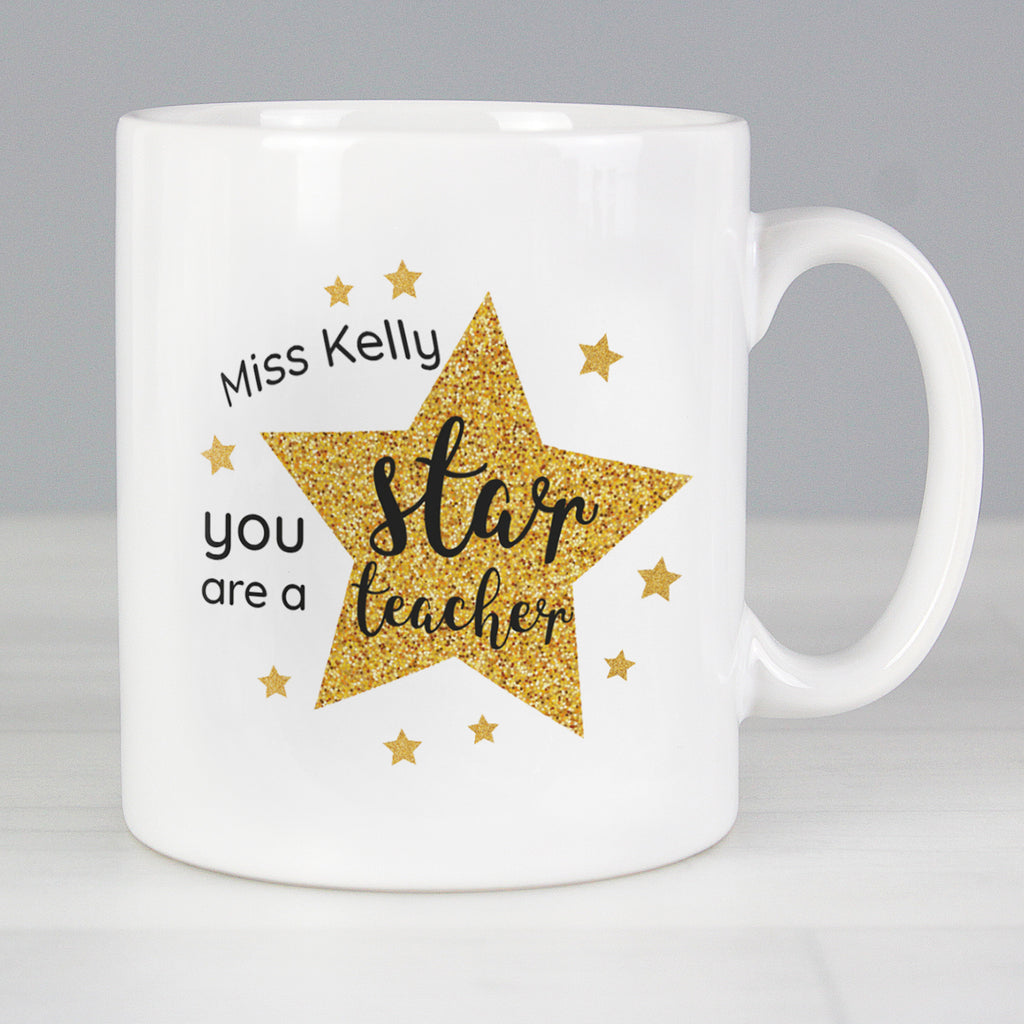Personalised Star Teacher's Mug - Buy Mugs at GiftMasters.co.uk