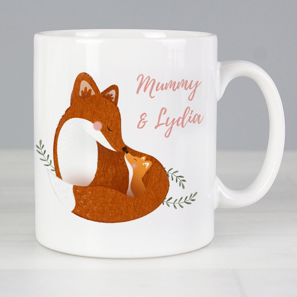 Personalised Mummy and Me Fox Mug - Buy Mugs at GiftMasters.co.uk