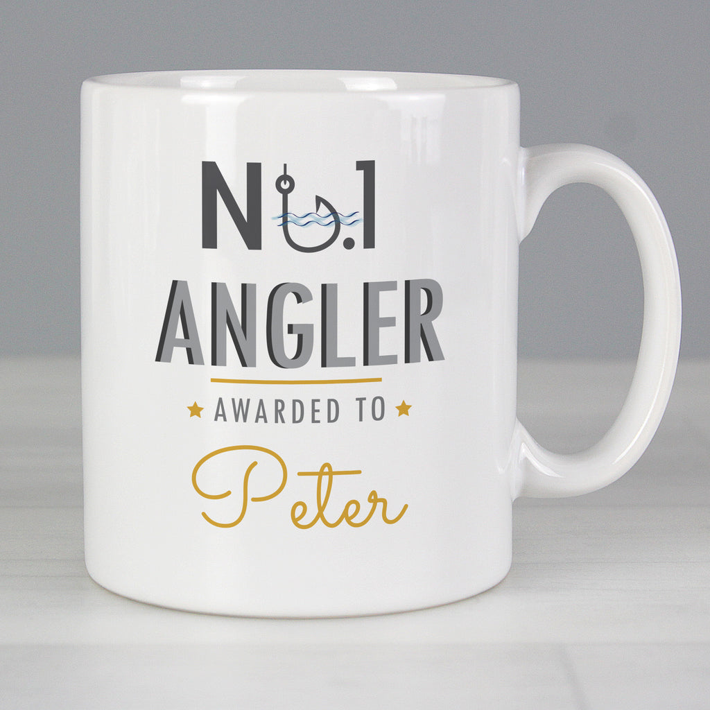 Personalised No.1 Angler Mug - Buy Mugs at GiftMasters.co.uk
