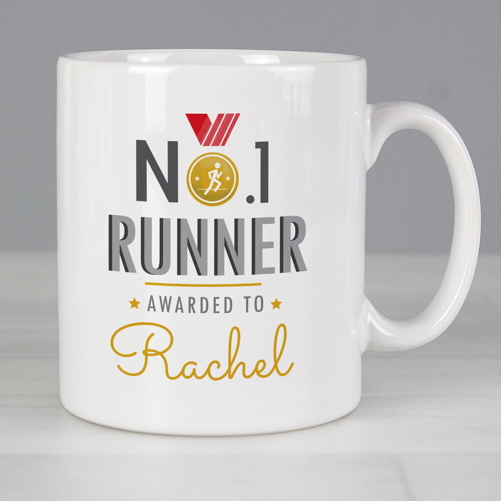 Personalised No.1 Runner Mug - Buy Mugs at GiftMasters.co.uk