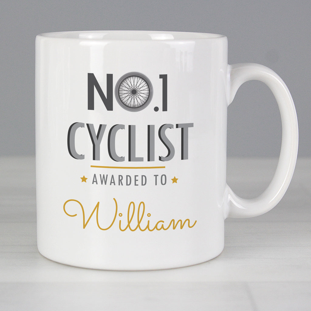 Personalised No.1 Cyclist Mug - Buy Mugs at GiftMasters.co.uk