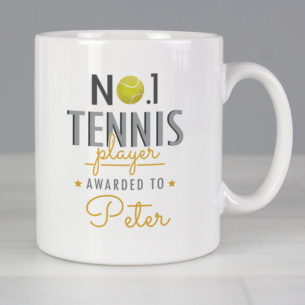 Personalised No.1 Tennis Player Mug - Buy Mugs at GiftMasters.co.uk