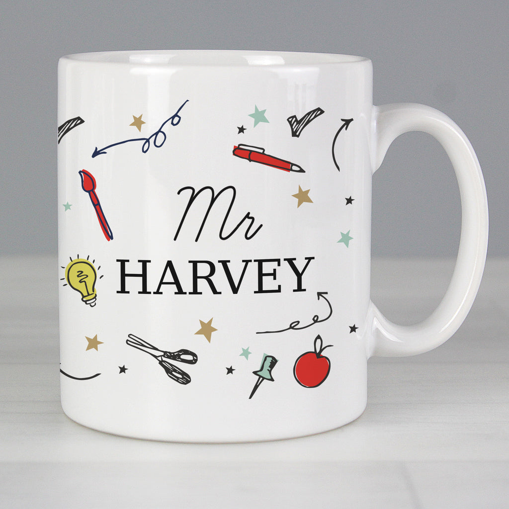 Personalised School Teachers Mug - Buy Mugs at GiftMasters.co.uk