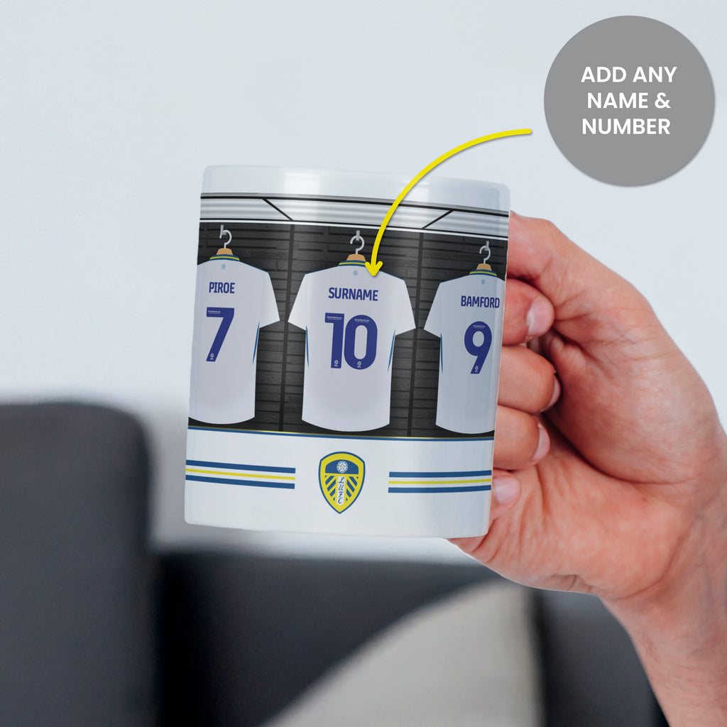 Leeds United Football Club Dressing Room Mug - Buy Licensed Products at GiftMasters.co.uk