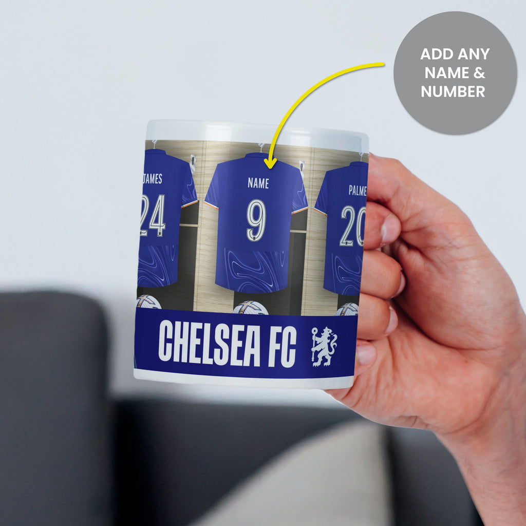 Chelsea Football Club Dressing Room Mug - Buy Licensed Products at GiftMasters.co.uk