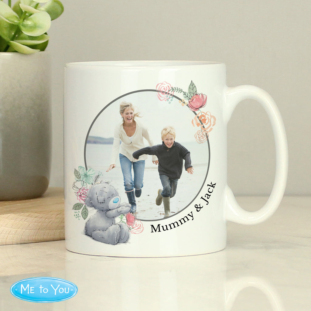 Personalised Me To You Floral Photo Upload Mug - Buy Photo Upload Products at GiftMasters.co.uk