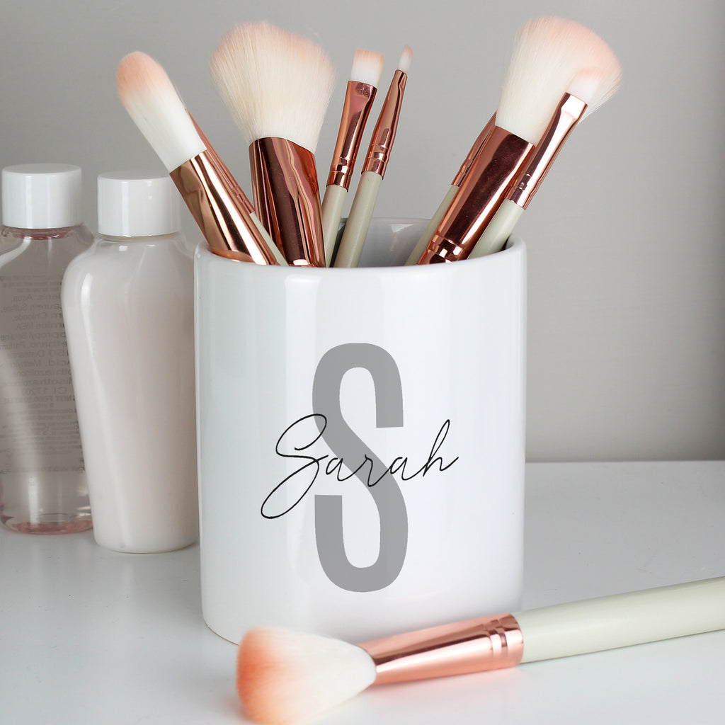 Personalised Initial & Name Ceramic Storage Pot - Buy Storage at GiftMasters.co.uk