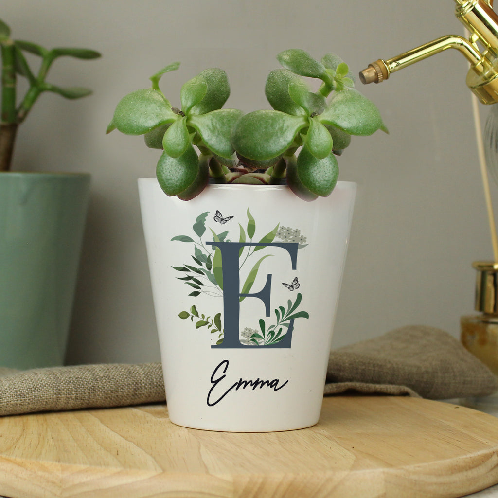 Personalised Botanical Plant Pot - Buy Vases at GiftMasters.co.uk