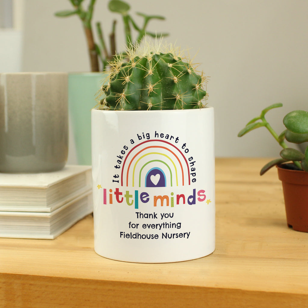 Personalised Shape Little Minds Ceramic Storage Pot - Buy Storage at GiftMasters.co.uk