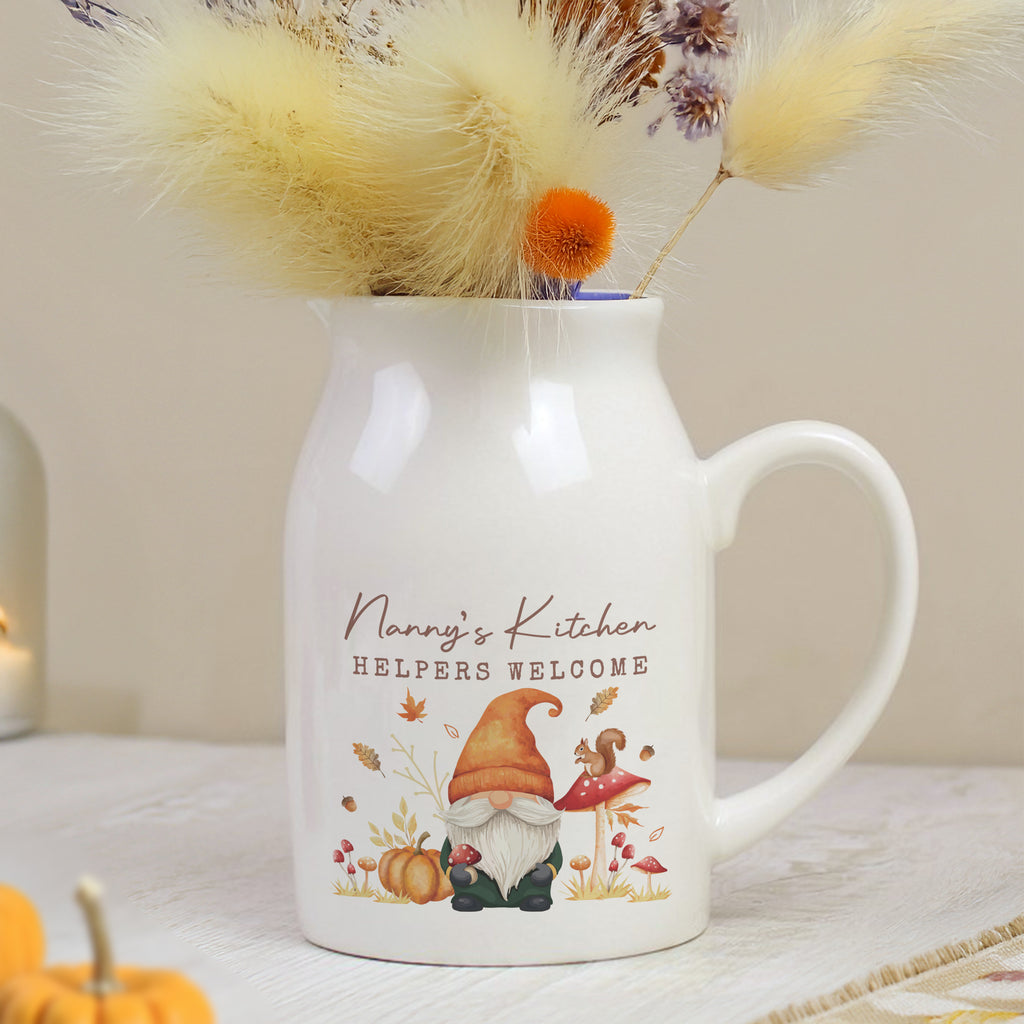 Personalised Autumn Gonk Flower Jug Vase - Buy  at GiftMasters.co.uk