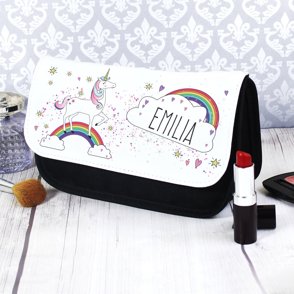 Personalised Unicorn Make Up Bag - Buy Textiles at GiftMasters.co.uk