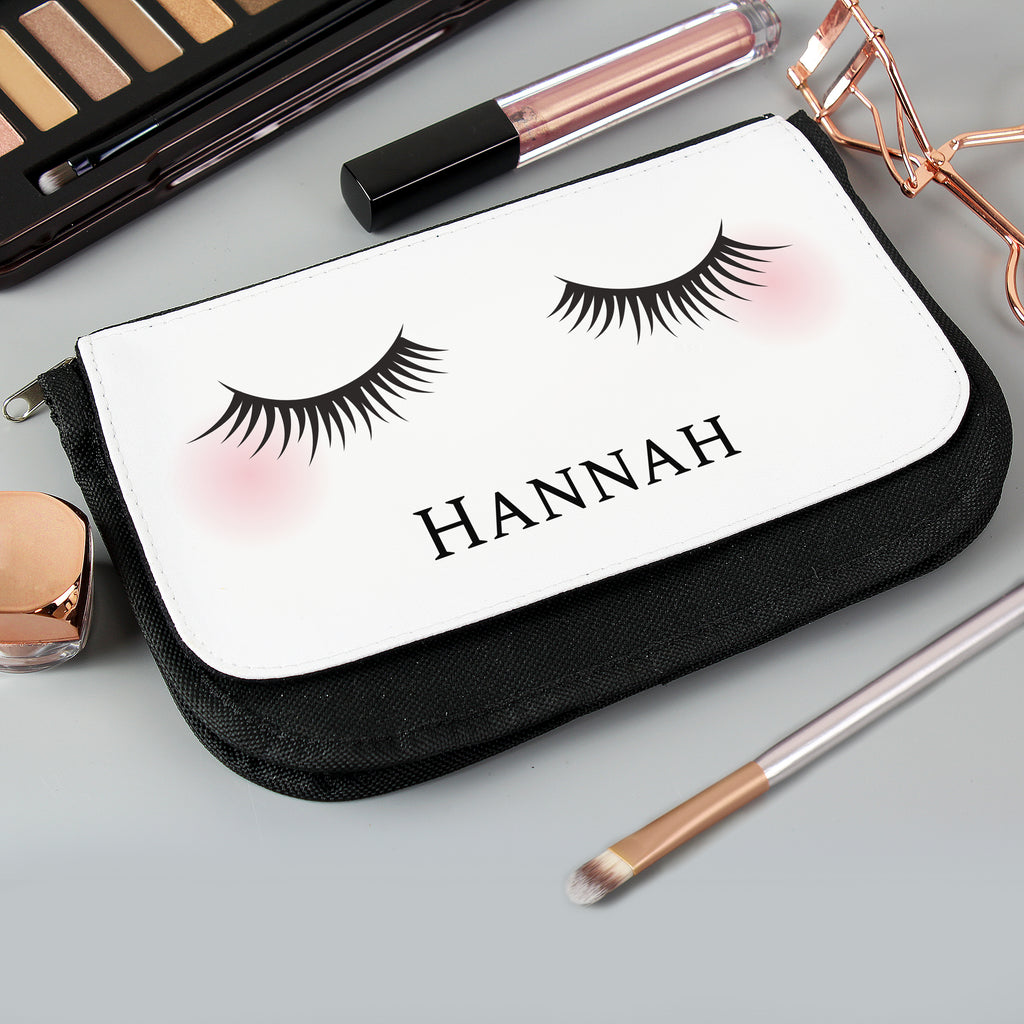 Personalised Eyelashes Make Up Bag - Buy Textiles at GiftMasters.co.uk