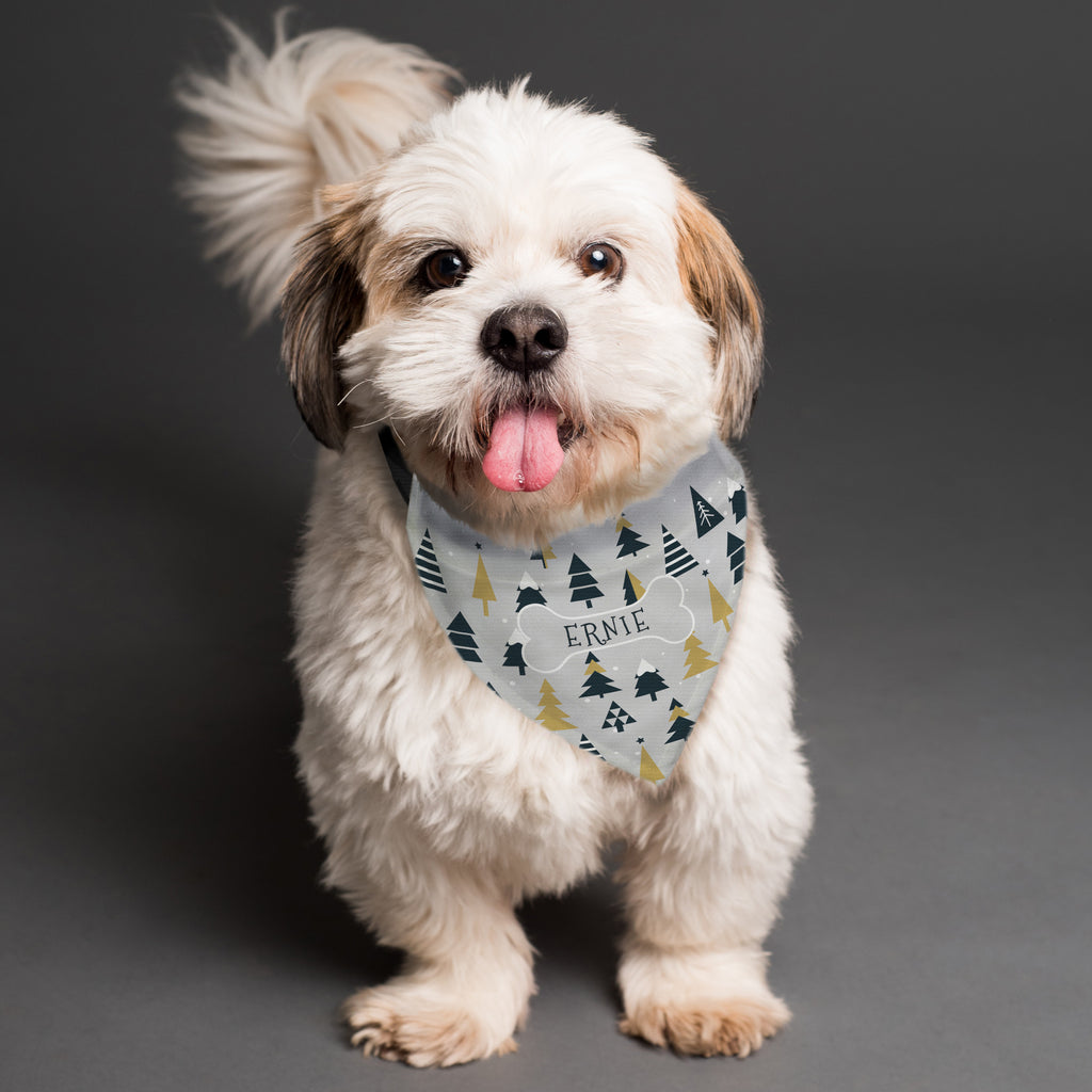Personalised Christmas Tree Dog Bandana - Buy Pet Gifts at GiftMasters.co.uk