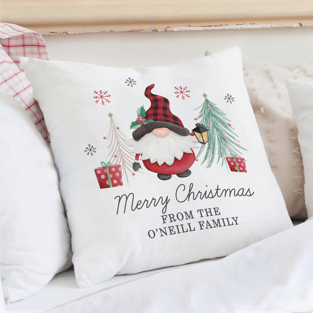 Personalised Gonk Christmas Cushion - Buy Textiles at GiftMasters.co.uk