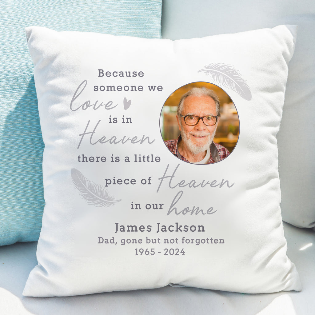 Personalised Memorial Photo Upload Cushion - Buy Textiles at GiftMasters.co.uk