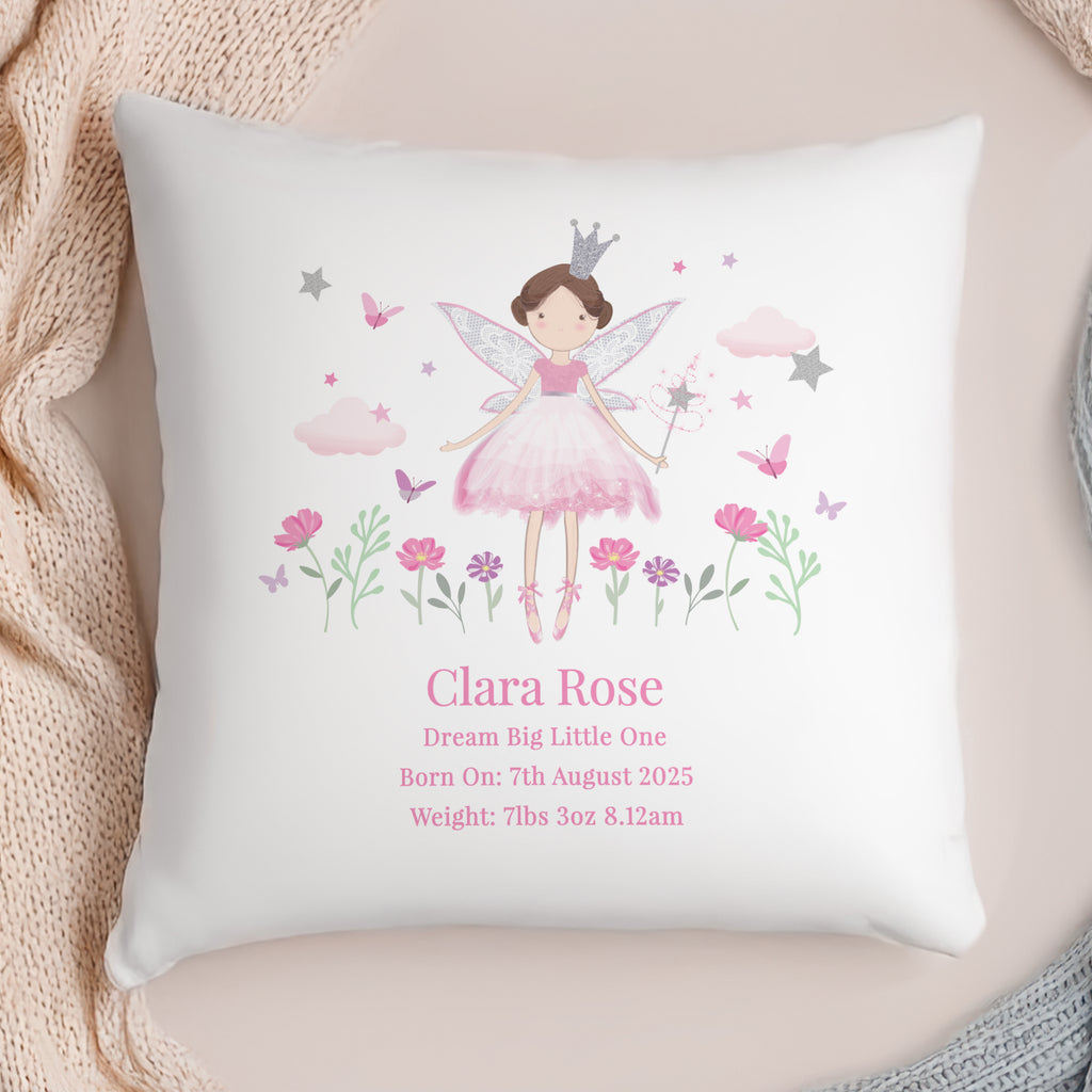 Personalised Fairy Princess Cushion - Buy Textiles at GiftMasters.co.uk