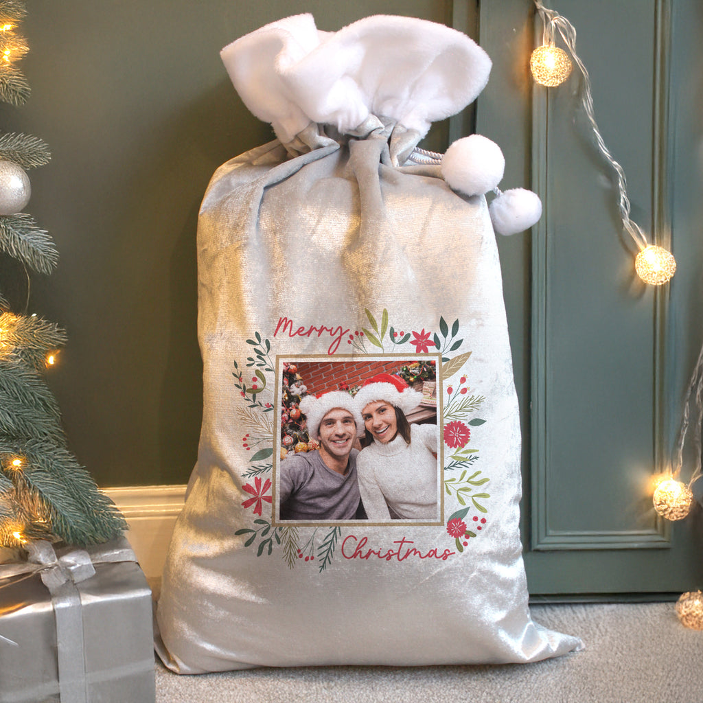 Personalised Photo Upload Christmas Sack - Buy Christmas Decorations at GiftMasters.co.uk