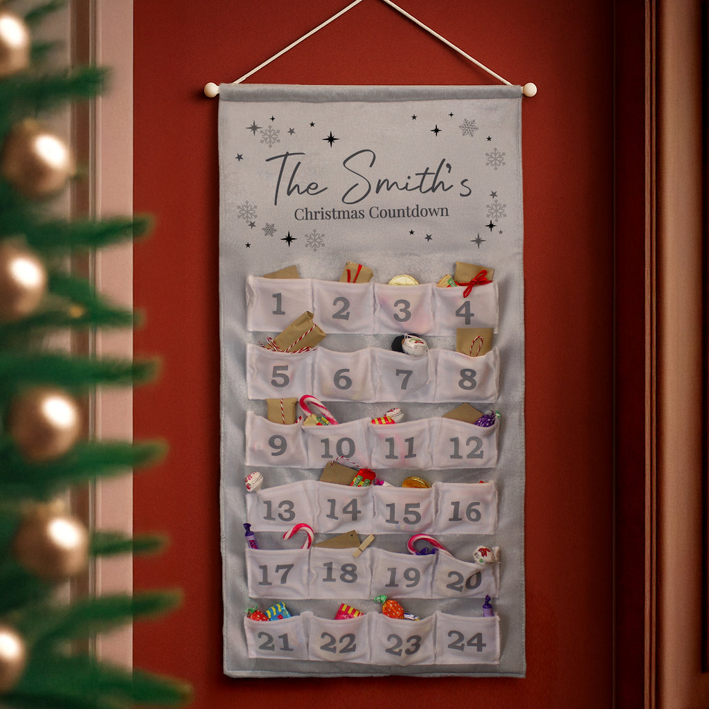 Personalised Family Advent Calendar - Buy Christmas Decorations at GiftMasters.co.uk