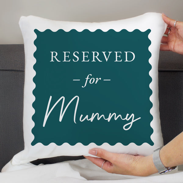Personalised Navy Reserved For Cushion