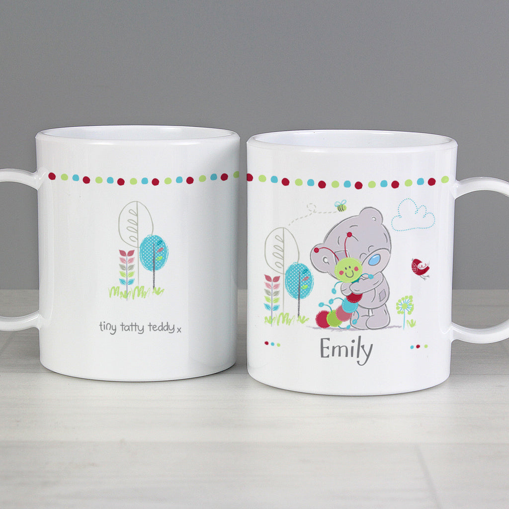 Personalised Tiny Tatty Teddy Cuddle Bug Plastic Mug - Buy Mealtime Essentials at GiftMasters.co.uk