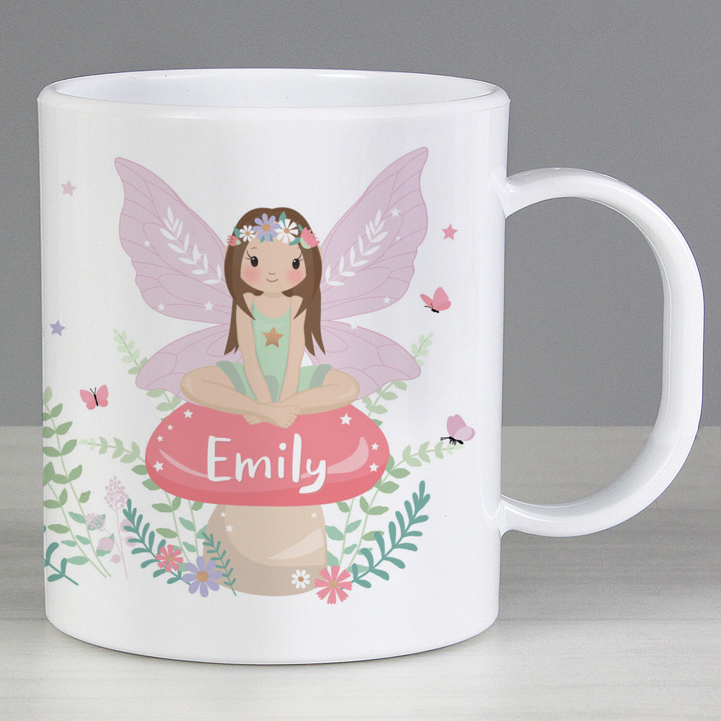Personalised Toadstool Fairy Plastic Mug - Buy Mealtime Essentials at GiftMasters.co.uk