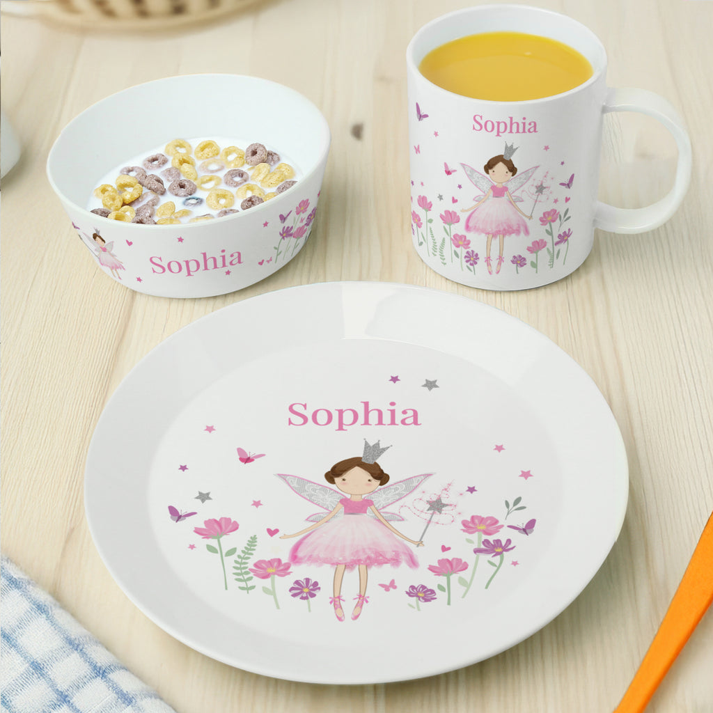 Personalised Fairy Princess Breakfast Set - Buy Kitchen, Baking & Dining Gifts at GiftMasters.co.uk