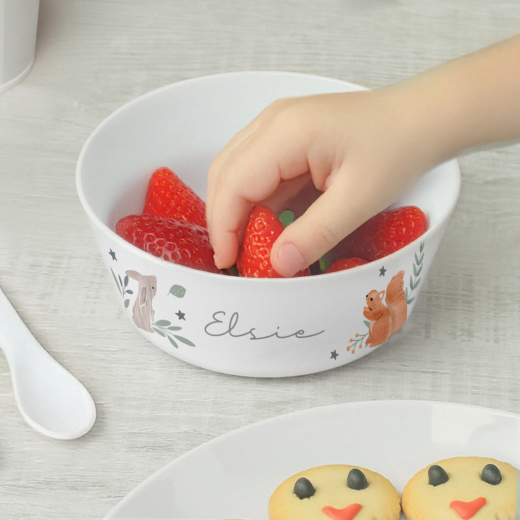 Personalised Woodland Animals Bowl - Buy Kitchen, Baking & Dining Gifts at GiftMasters.co.uk